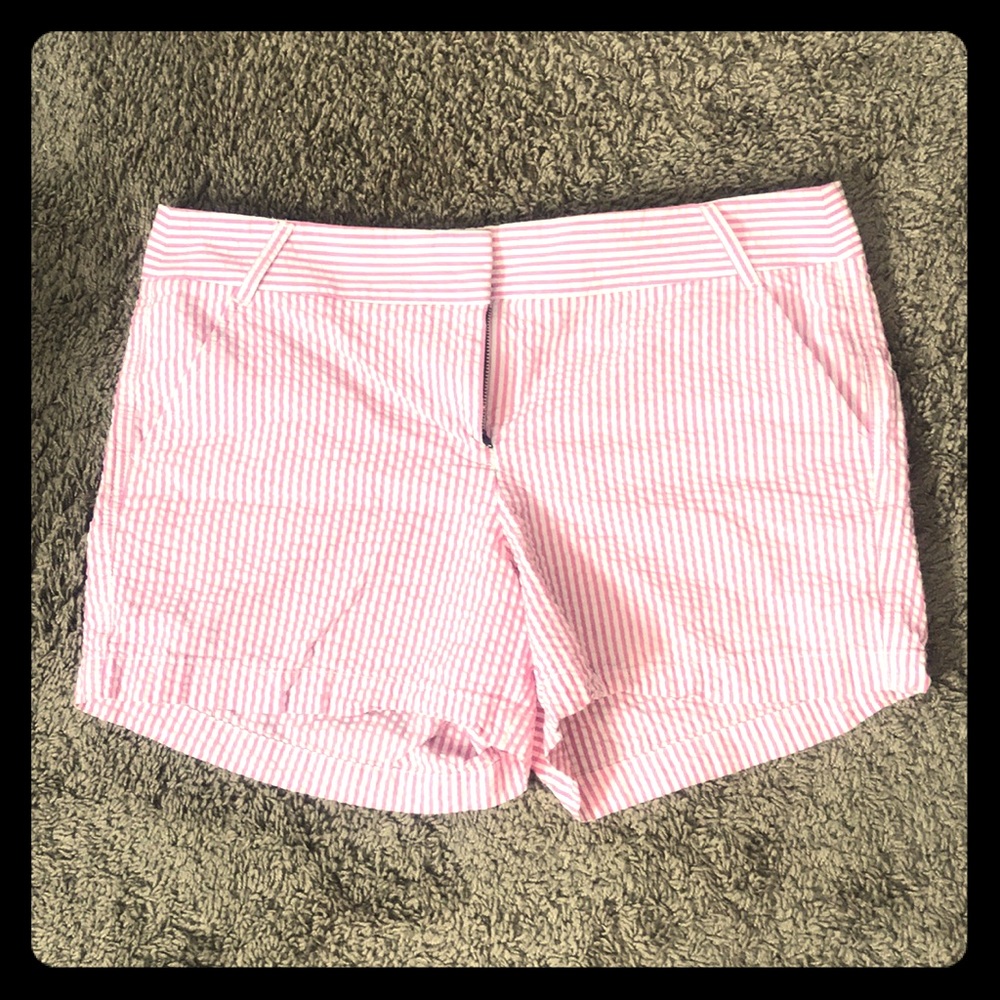 J Crew seersucker shorts